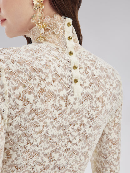 French Lace Pullover Top