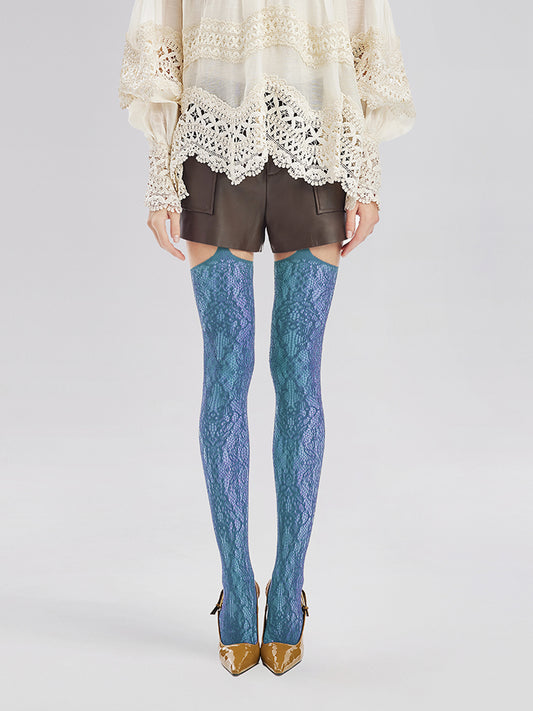 French Court Lace Tights
