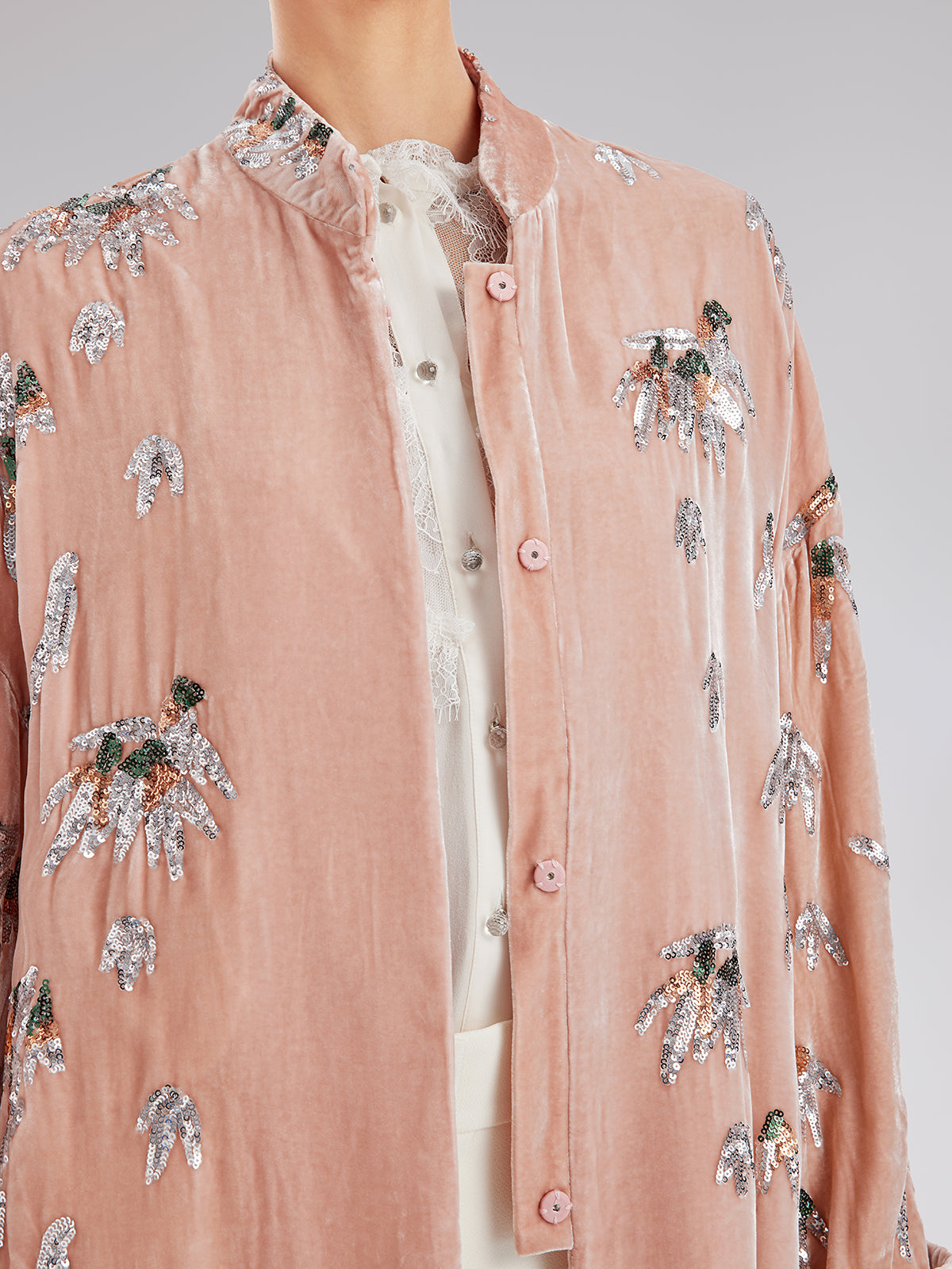 Elegant Velvet Embroidered Chinese Jacket