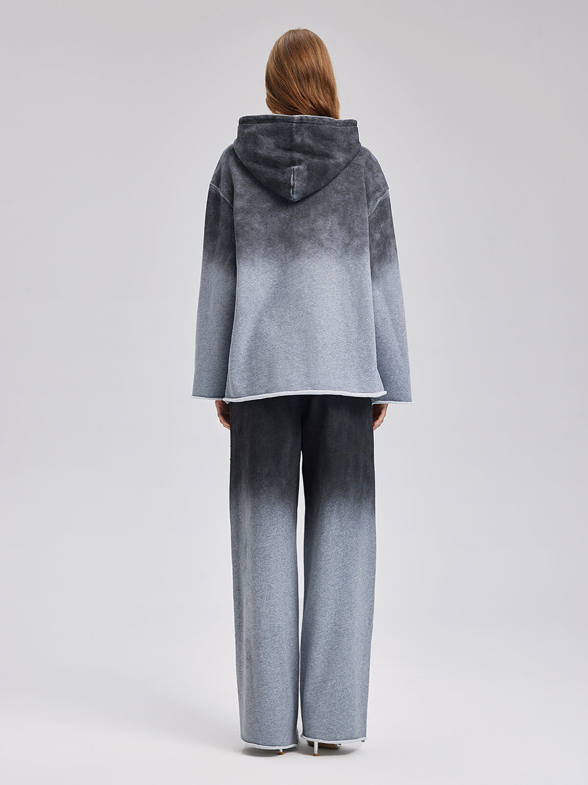 Gradient Starry Beaded Knit Pants