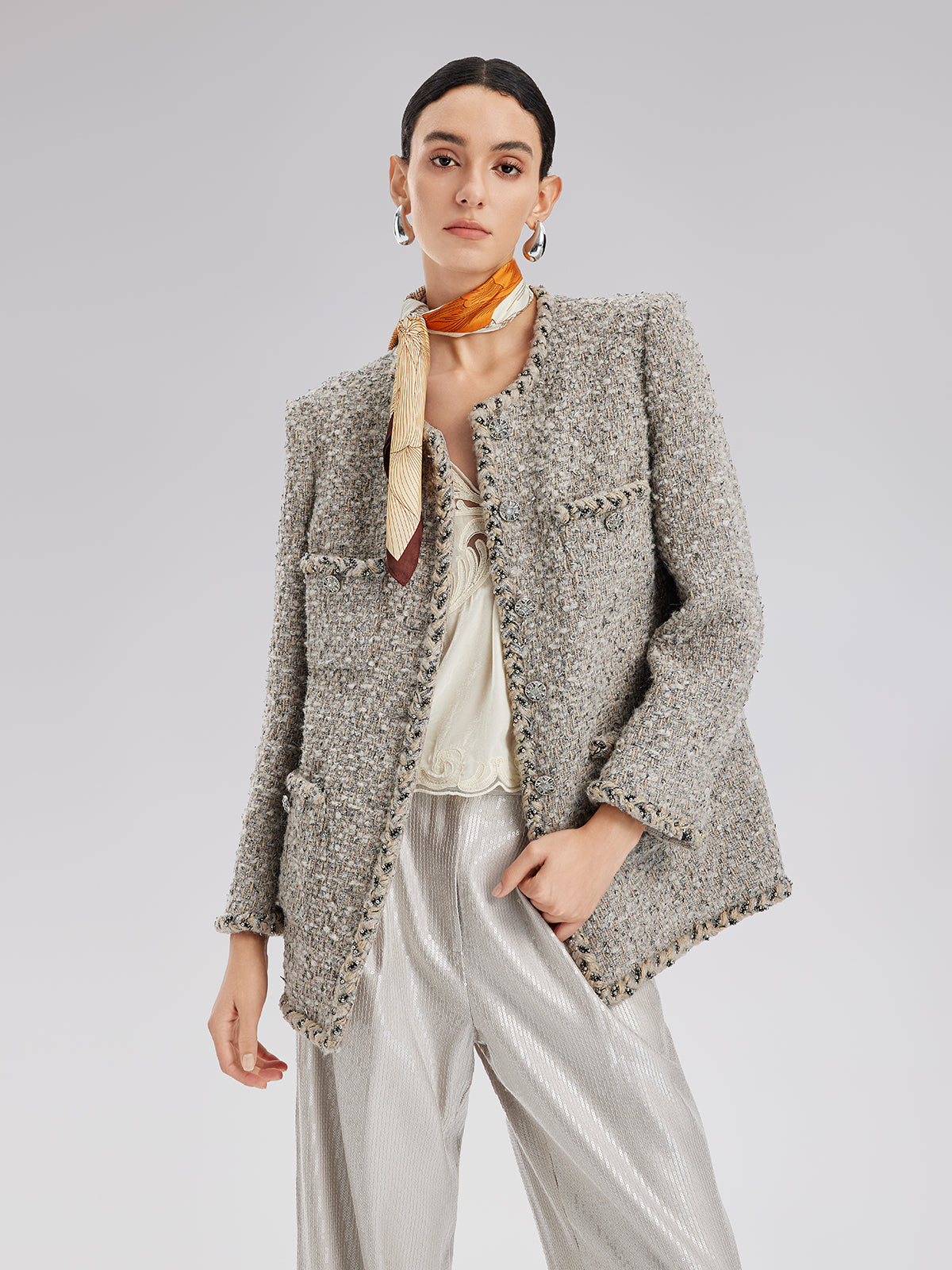 Chic French Tweed Jacket
