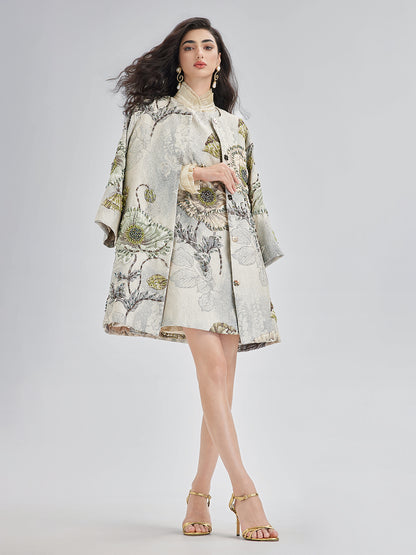 Handcrafted 3D Floral Beaded Jacket