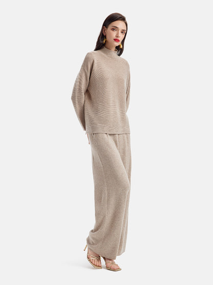 Irregular Oversized High-Neck Sweater