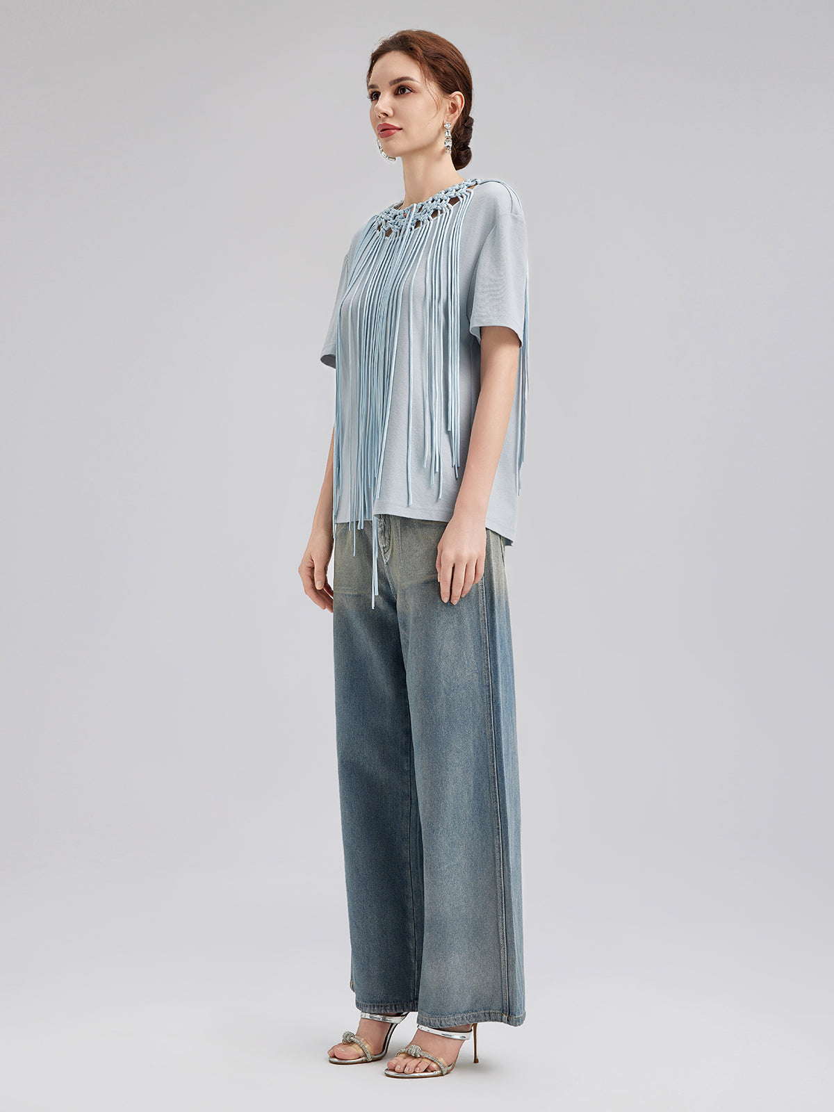 Handcrafted Woven Tassel T-Shirt