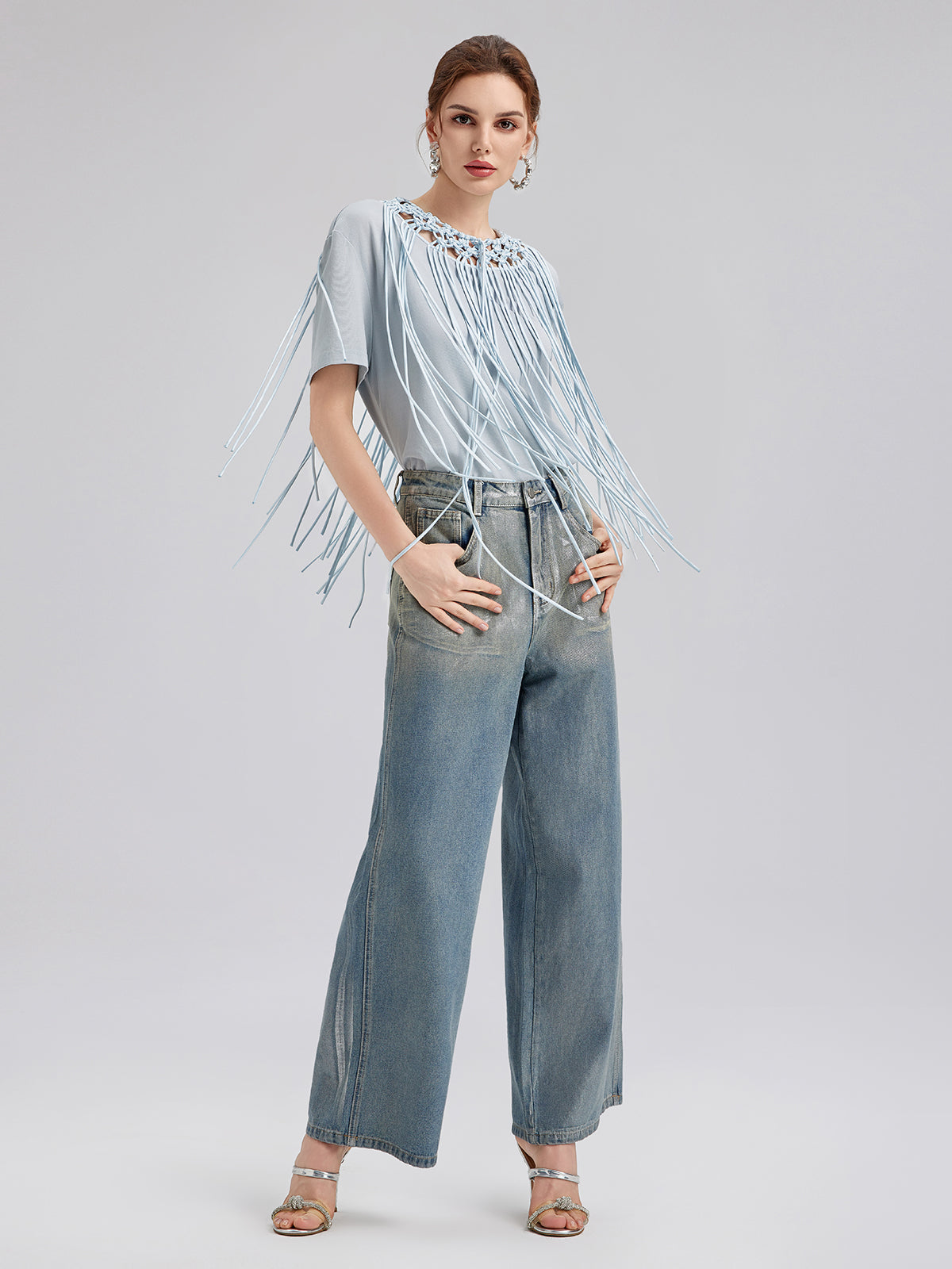 Handcrafted Woven Tassel T-Shirt