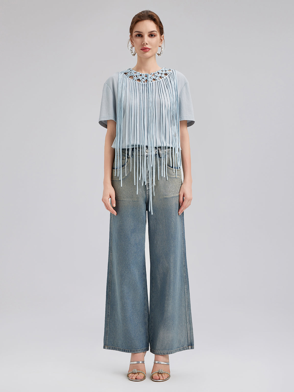 Handcrafted Woven Tassel T-Shirt