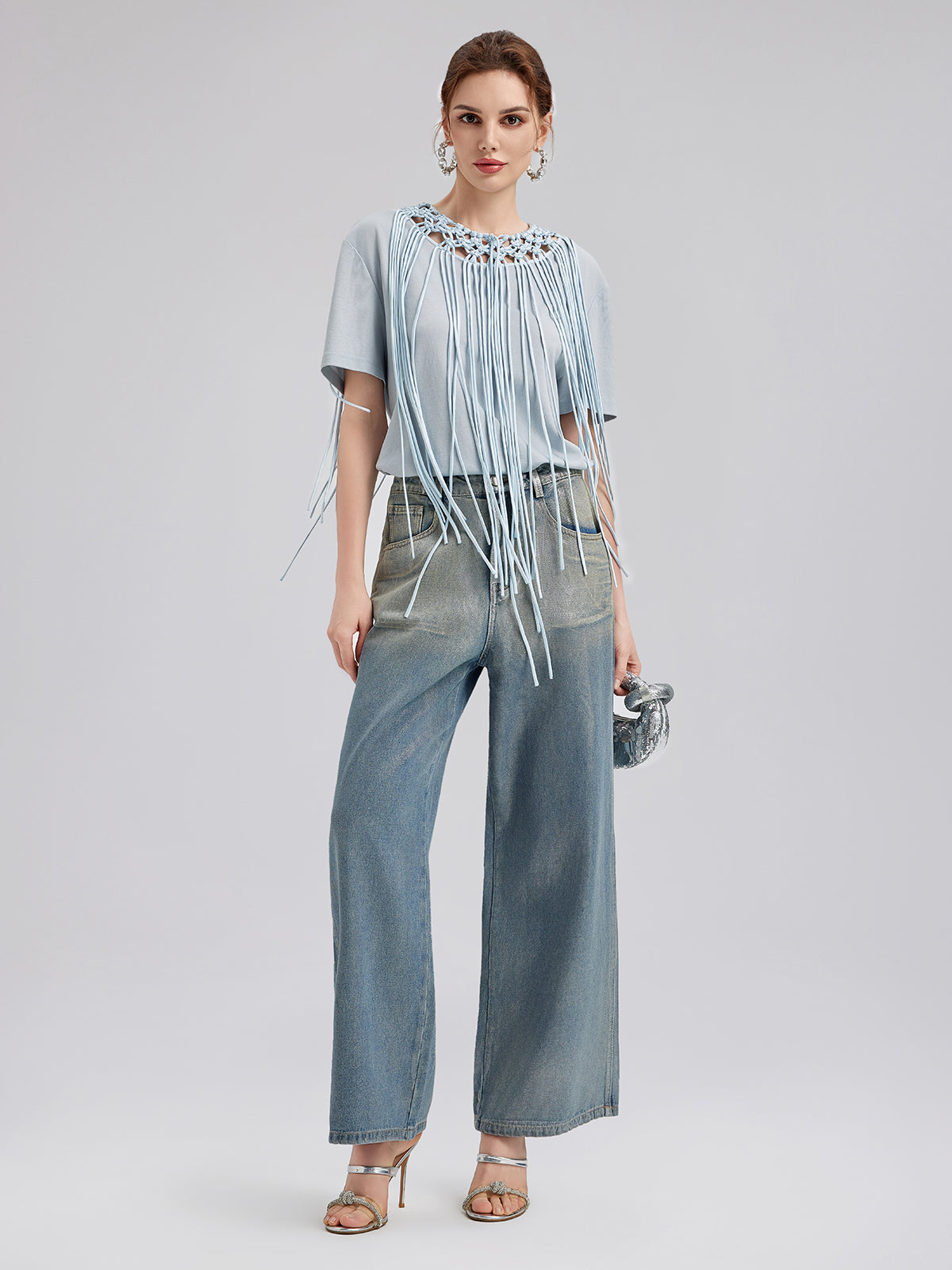 Handcrafted Woven Tassel T-Shirt