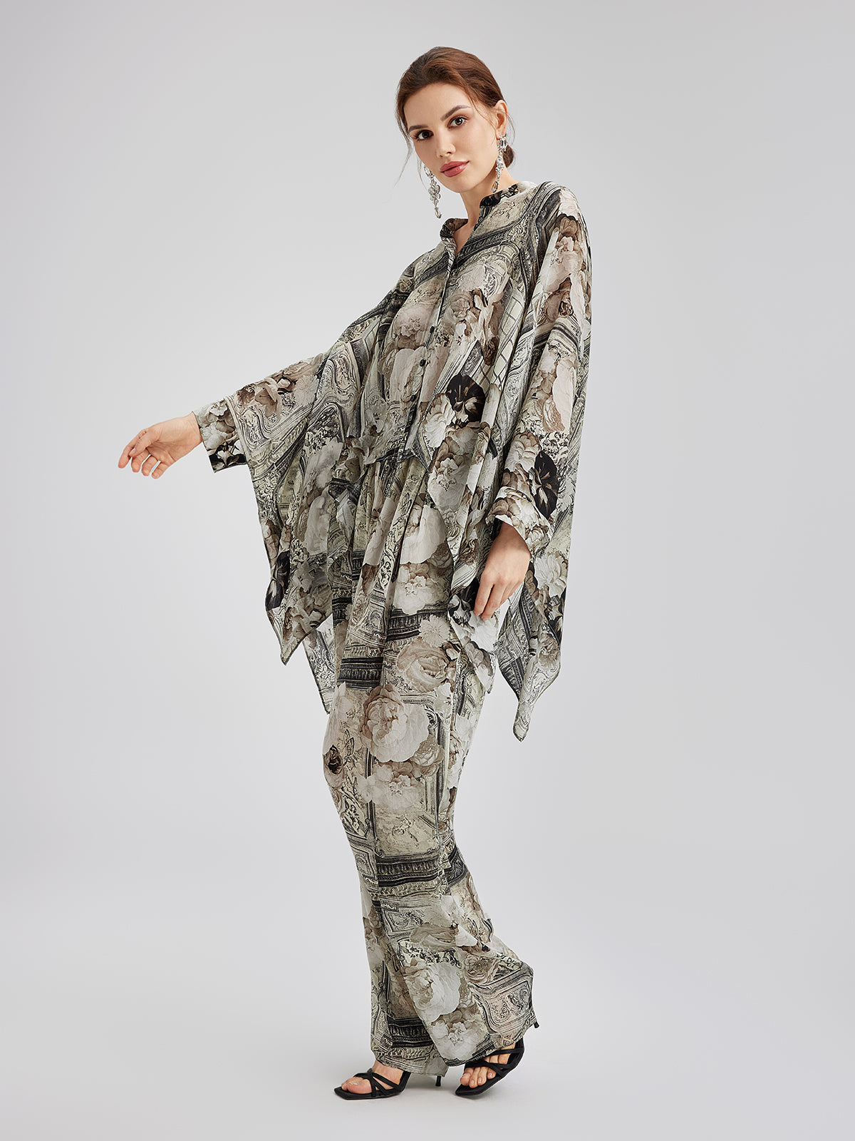 Baroque Print Cupro Vacation Shirt