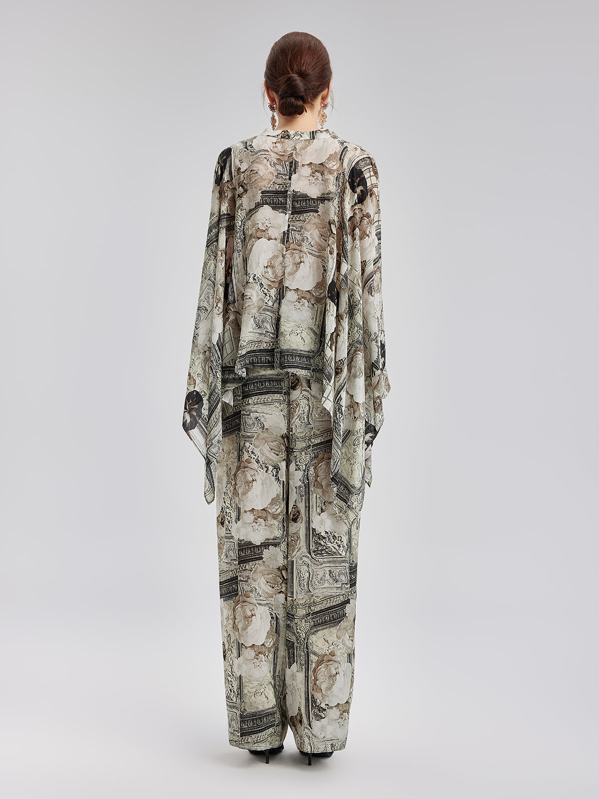 Baroque Print Cupro Resort Trousers