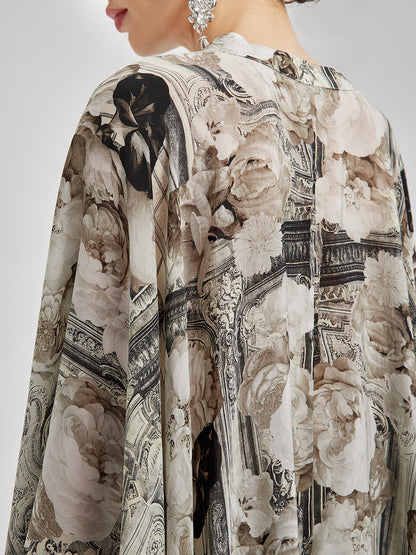 Baroque Print Cupro Vacation Shirt