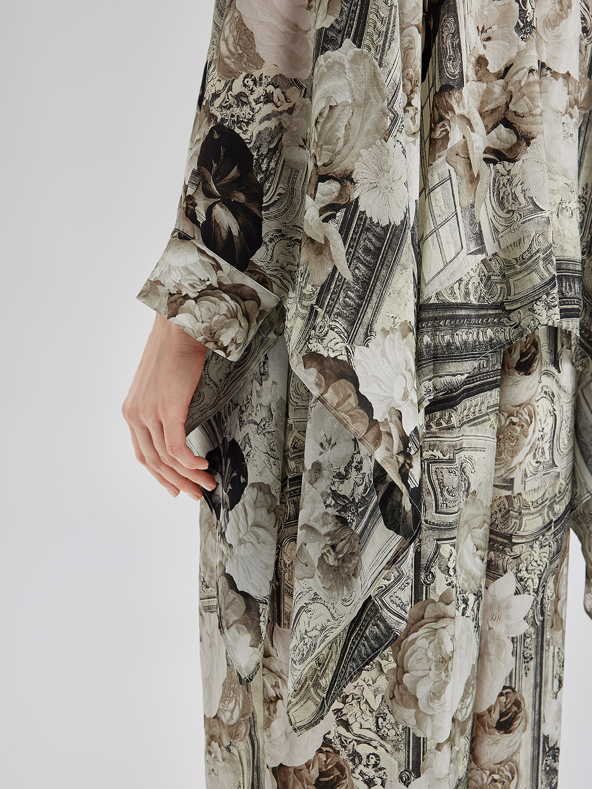 Baroque Print Cupro Vacation Shirt