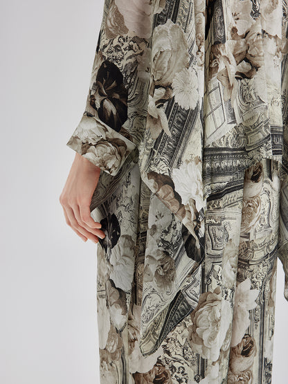 Baroque Print Cupro Vacation Shirt