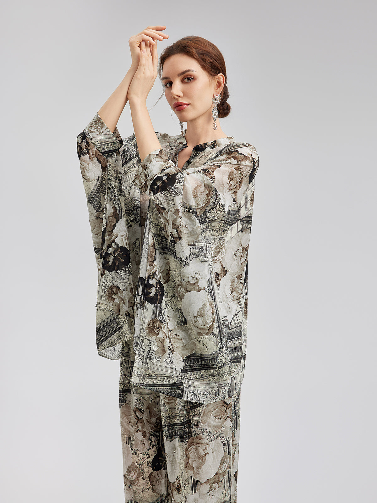 Baroque Print Cupro Vacation Shirt