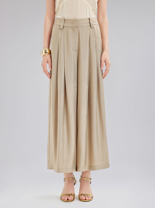 Vintage Metal-Chain Wide Pants