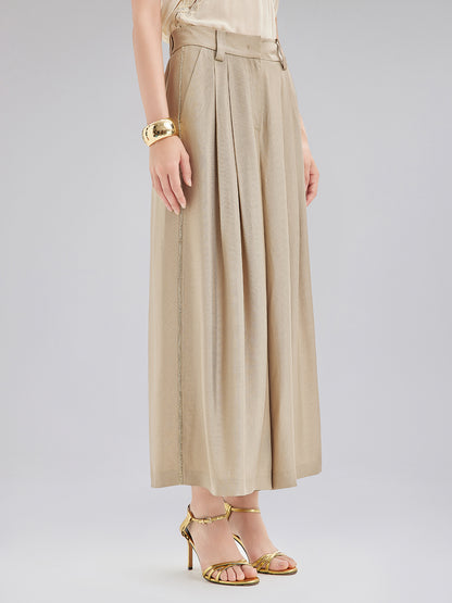 Vintage Metal-Chain Wide Pants