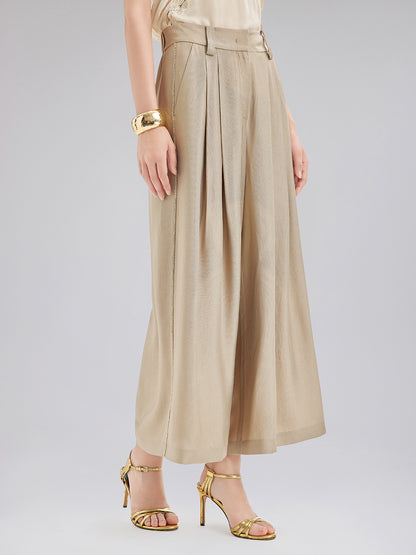 Vintage Metal-Chain Wide Pants