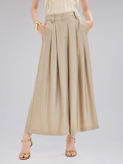 Vintage Metal-Chain Wide Pants