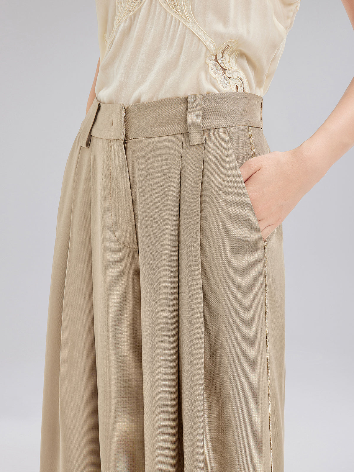 Vintage Metal-Chain Wide Pants