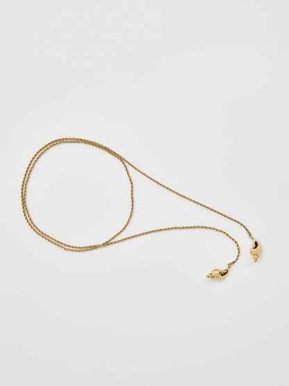 Gold-Tone Shell Pendant Necklace