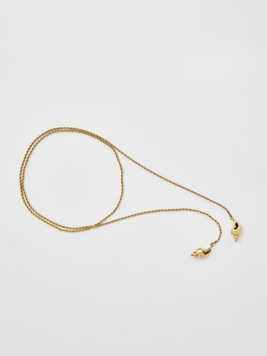 Gold-Tone Shell Pendant Necklace
