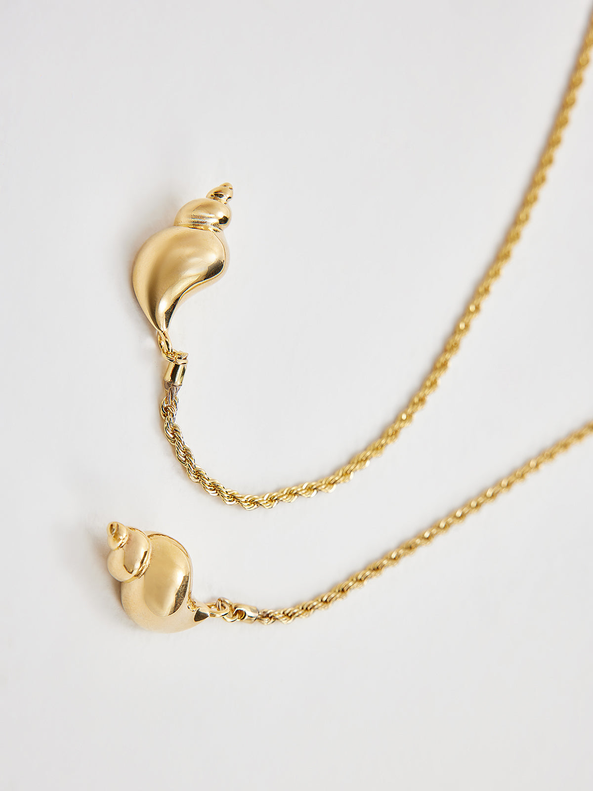 Gold-Tone Shell Pendant Necklace