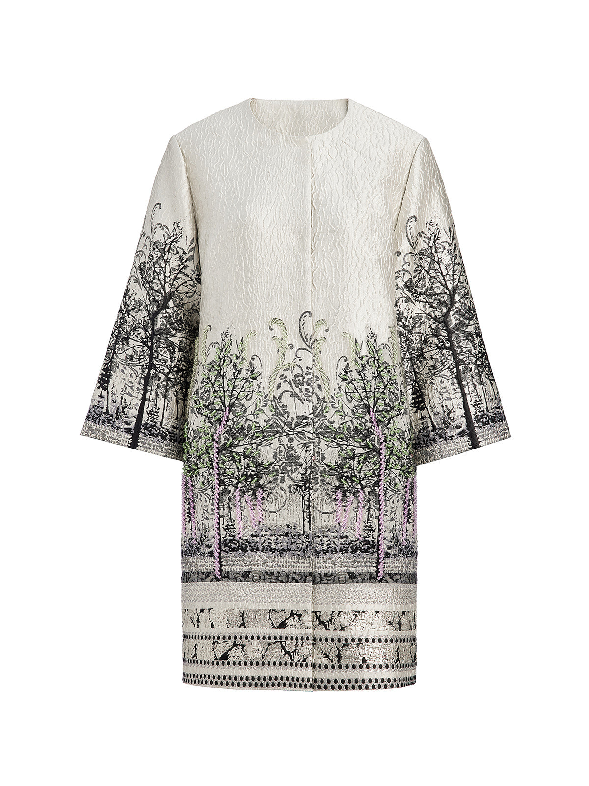 Textured Jacquard Beaded Jacket