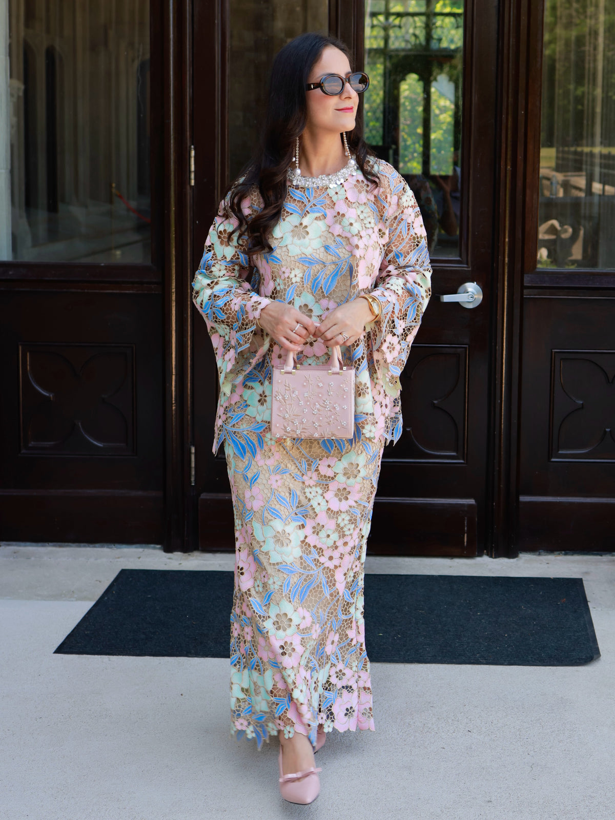 Custom Guipure Lace Floral Top